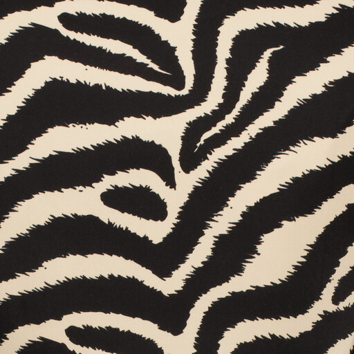 Dames top met zebraprint zwart beige
