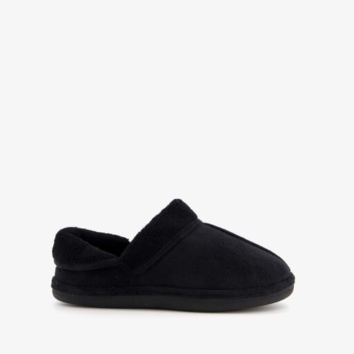 Thuis gevoerde dames pantoffels zwart