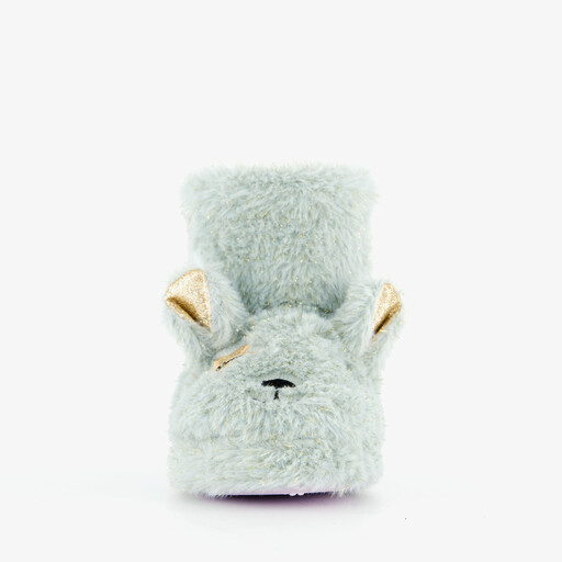 Kinder pantoffels muis mintgroen