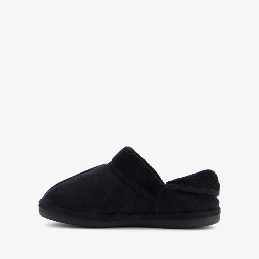 Thuis gevoerde dames pantoffels zwart