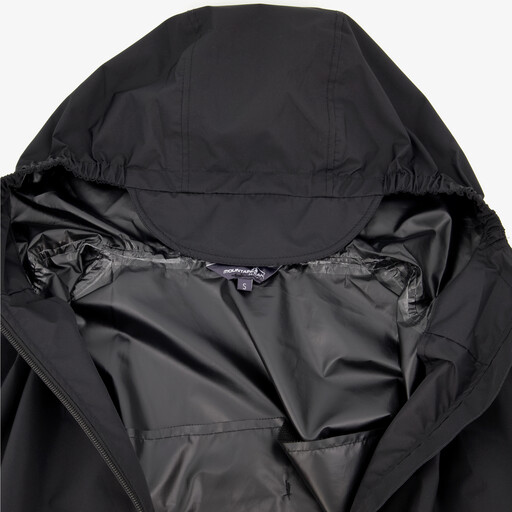 Heren dames regenjas met klep capuchon