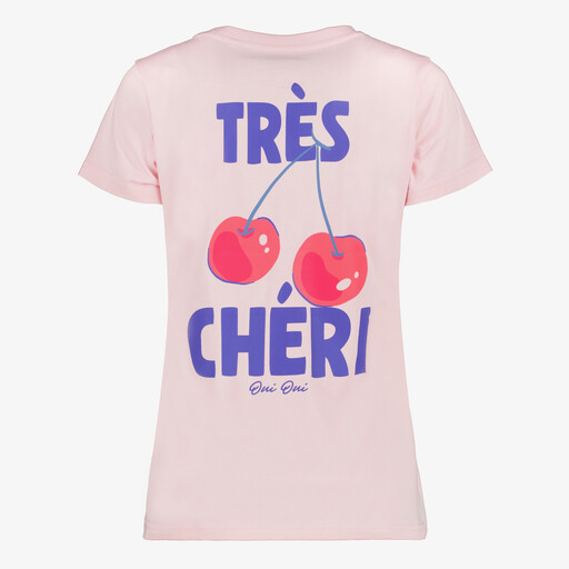 Dames T-shirt met opdruk roze