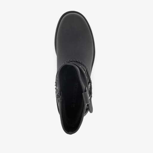 Dames boots met sierbandjes zwart
