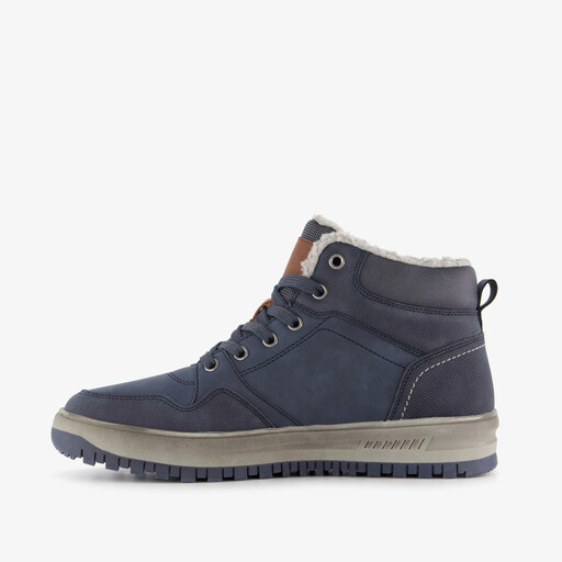 Gevoerde heren veterboots donkerblauw
