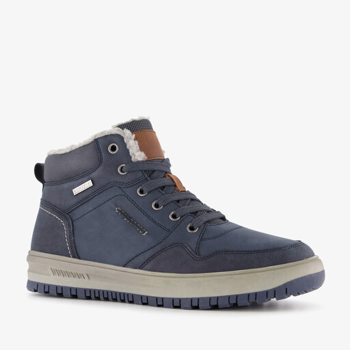Gevoerde heren veterboots donkerblauw