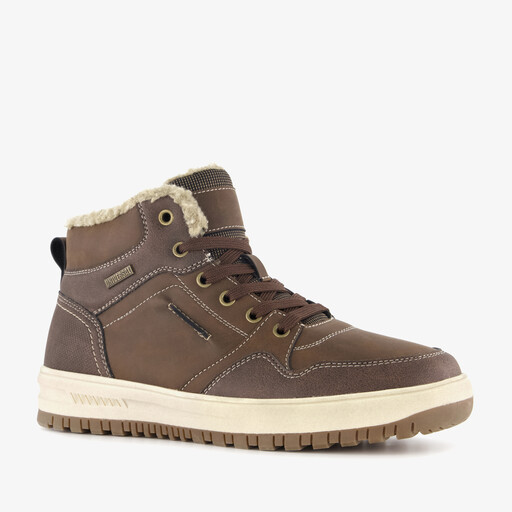 Gevoerde heren veterboots donkerbruin