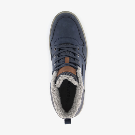 Gevoerde heren veterboots donkerblauw