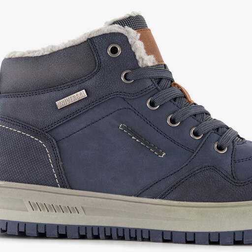 Gevoerde heren veterboots donkerblauw