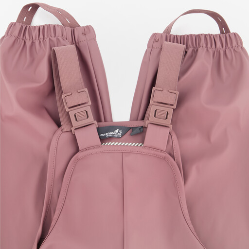 Kinder regen tuinbroek regenpak roze