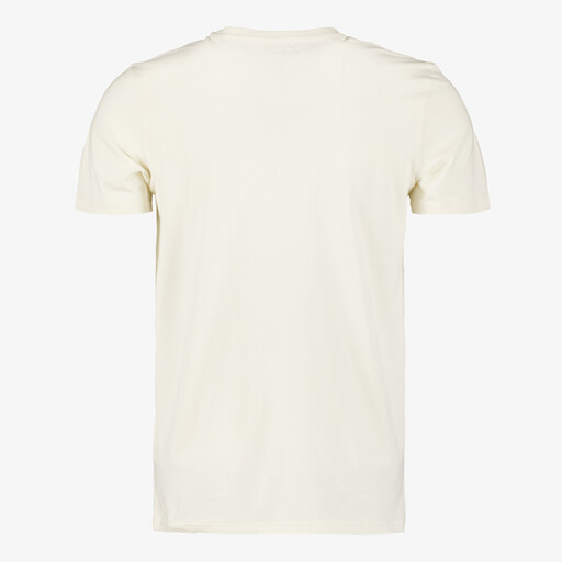 Heren T-shirt met opdruk creme