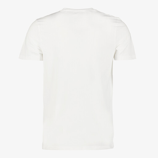 Heren T-shirt met tekstopdruk wit