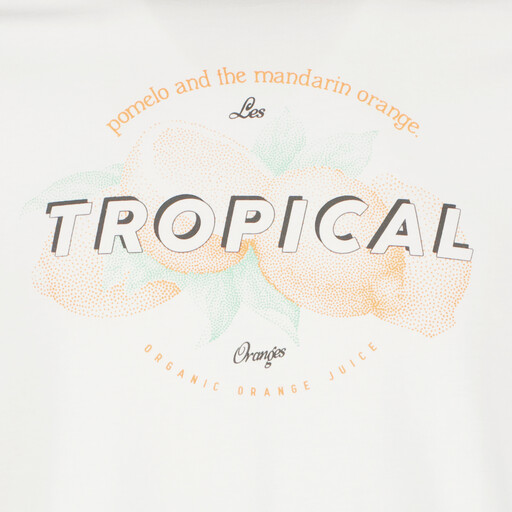 Heren T-shirt met tekstopdruk wit