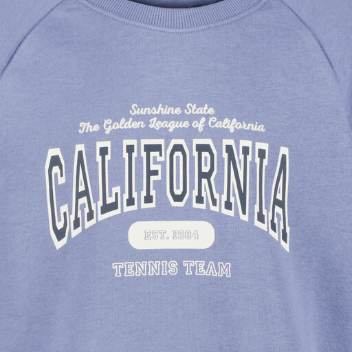 Name It meisjes sweater met tekstopdruk paars