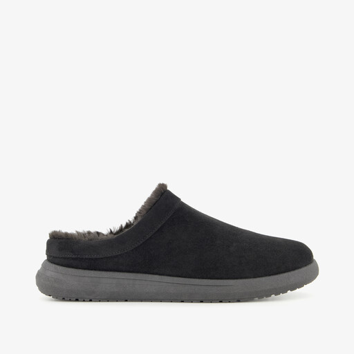 Gevoerde heren pantoffels zwart