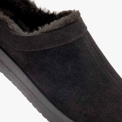 Gevoerde heren pantoffels zwart