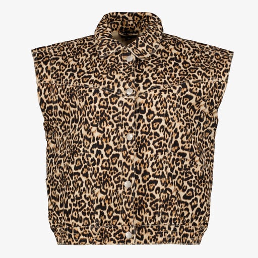 Twoday dames gilet leopard print