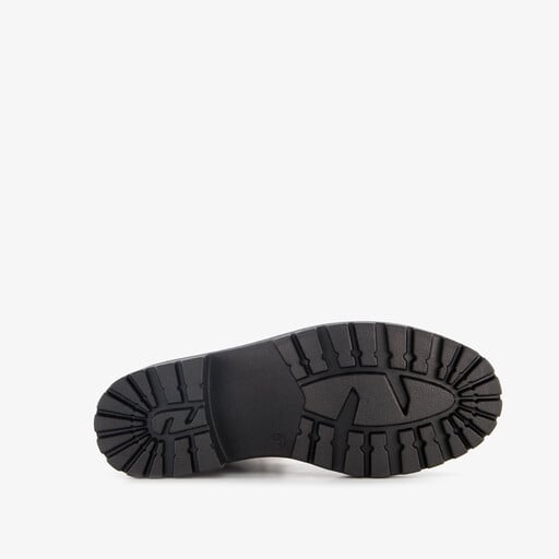 Leren dames veterboots cognac