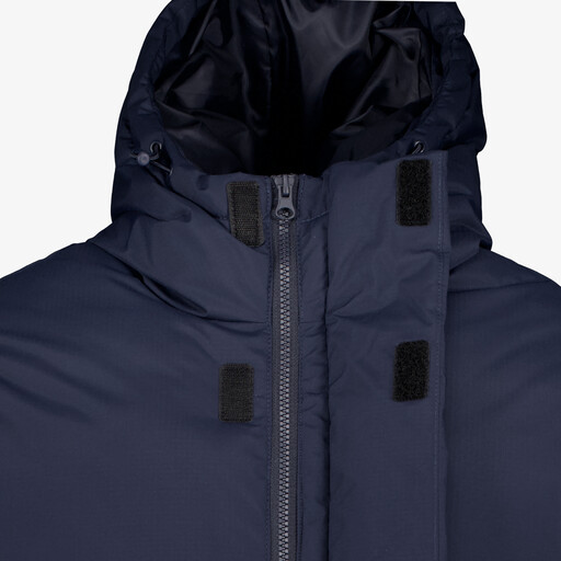 Gewatteerde heren jas blauw