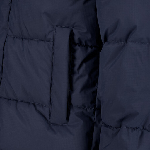 Gewatteerde heren jas blauw