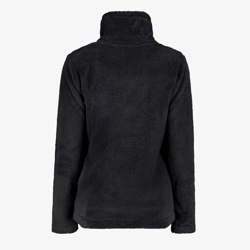 Furry dames fleece vest zwart