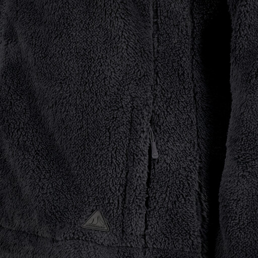 Furry dames fleece vest zwart