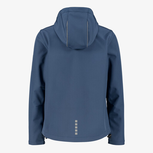 Kinder softshell jas blauw