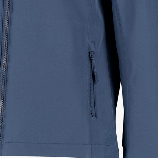 Kinder softshell jas blauw