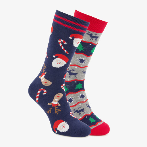 Heren kerstsokken in kerstbal