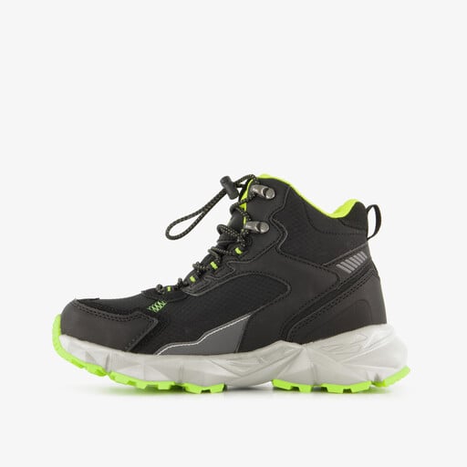 Hoge jongens wandelschoenen cat. A B zwart groen