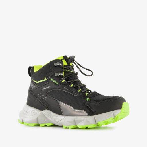 Hoge jongens wandelschoenen cat. A B zwart groen