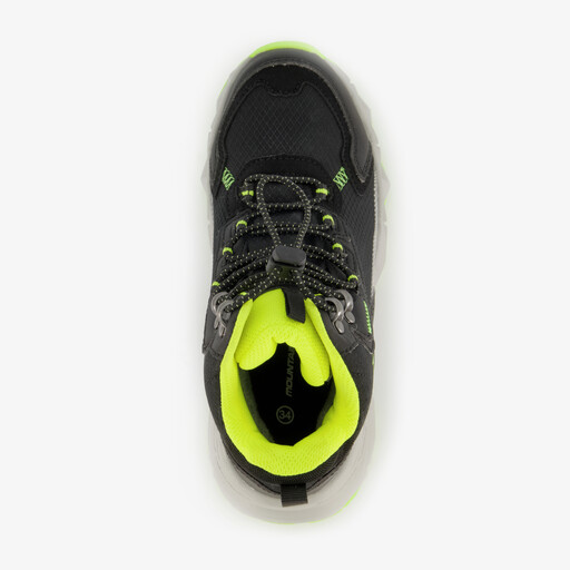 Hoge jongens wandelschoenen cat. A B zwart groen