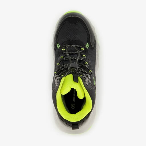 Hoge jongens wandelschoenen cat. A B zwart groen