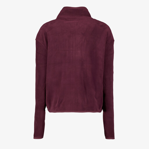 Dames outdoor fleece vest bordeaux