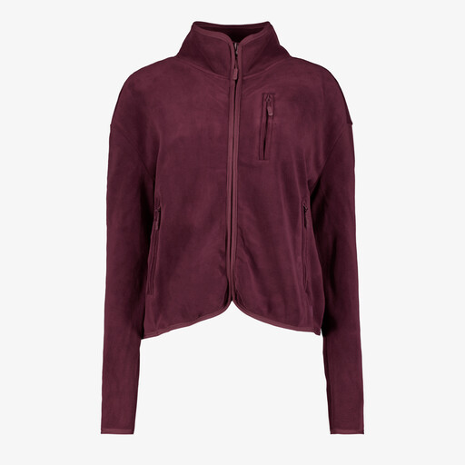 Dames outdoor fleece vest bordeaux