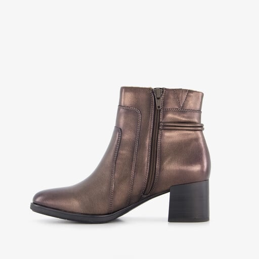 Dames enkellaarsjes met H leest brons