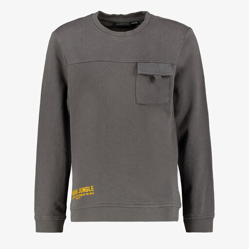 Airplane jongens trui grijs