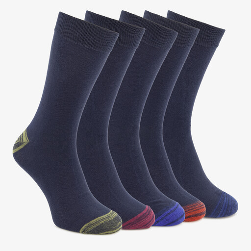 5 paar herensokken blauw
