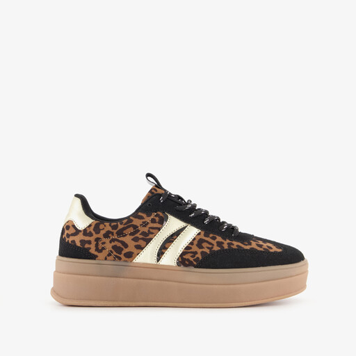 Dames sneakers met luipaardprint
