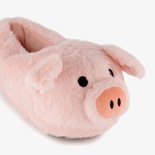 Pantoffels big roze
