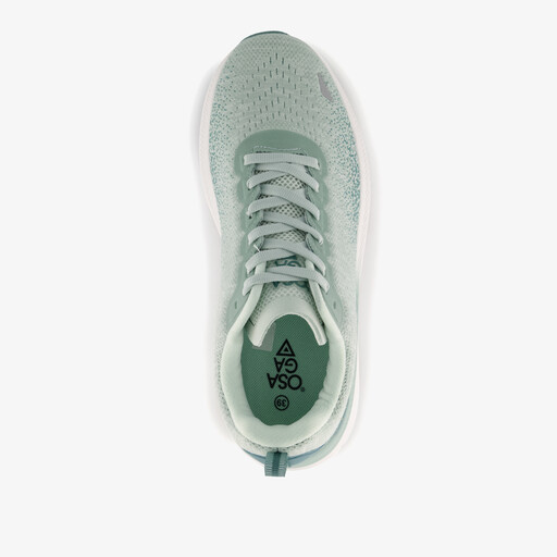 Dames hardloopschoenen groen blauw