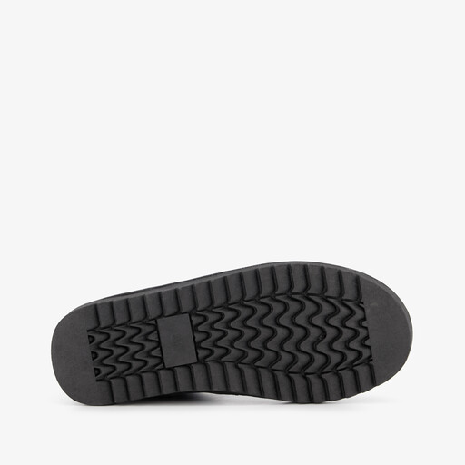 Dames enkellaarsjes met strass steentjes zwart