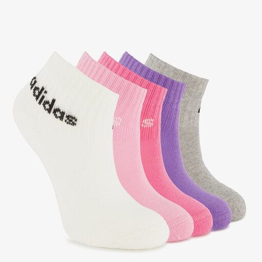 5-pack kinder sokken roze