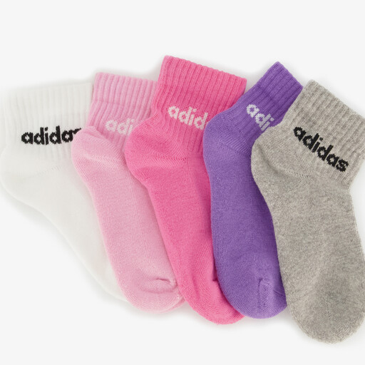 5-pack kinder sokken roze