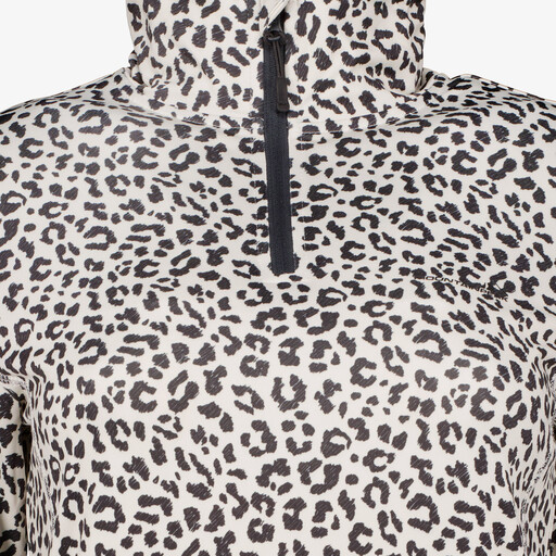 Dames skipully met rits luipaardprint