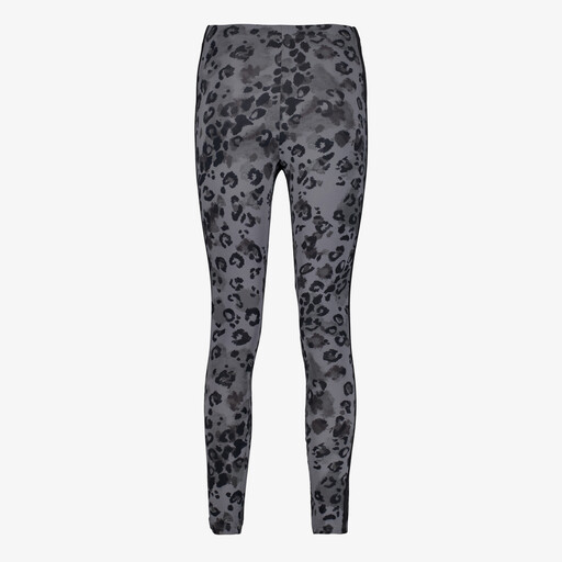 AOP dames sportlegging met panterprint zwart