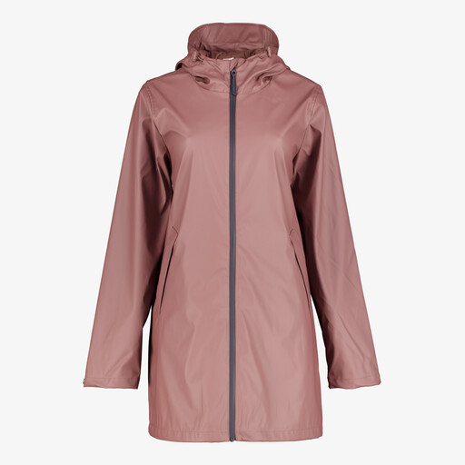 Lange dames regenjas roze