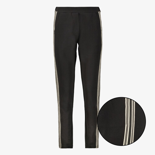 Dames broek met bies zwart