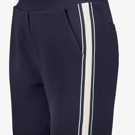 Dames broek met bies blauw