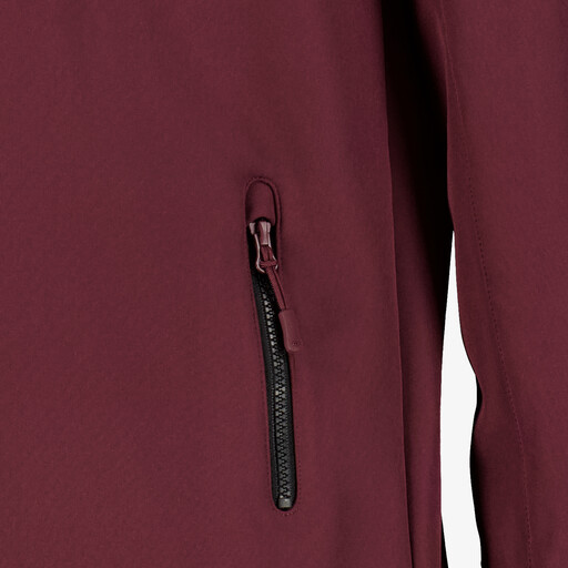 Kinder softshell jas bordeauxrood