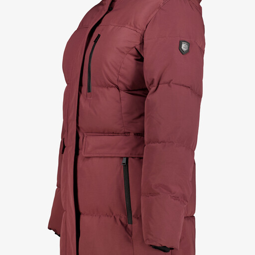Gewatteerde dames outdoor jas rood